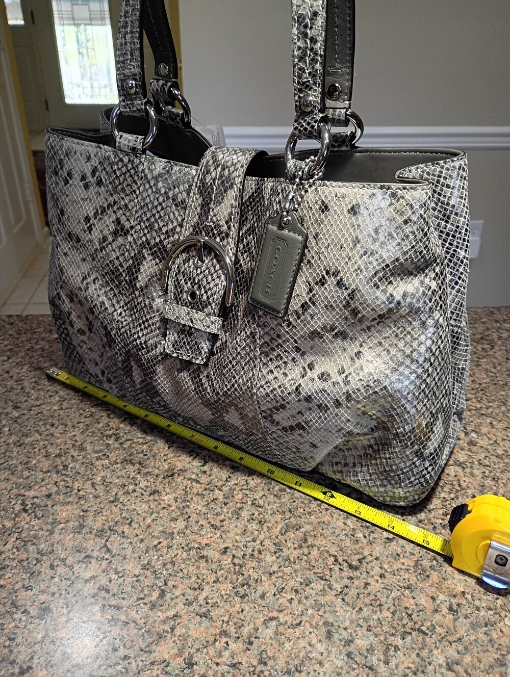 NWT Coach Soho Python Embossed Carryall - Picture 14 of 16